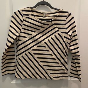 Striped Quarter Sleeve Top